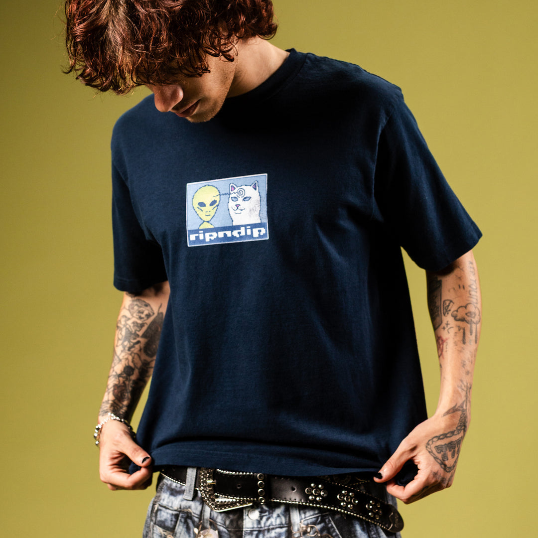 BRAIN POWER TEE (NAVY)
