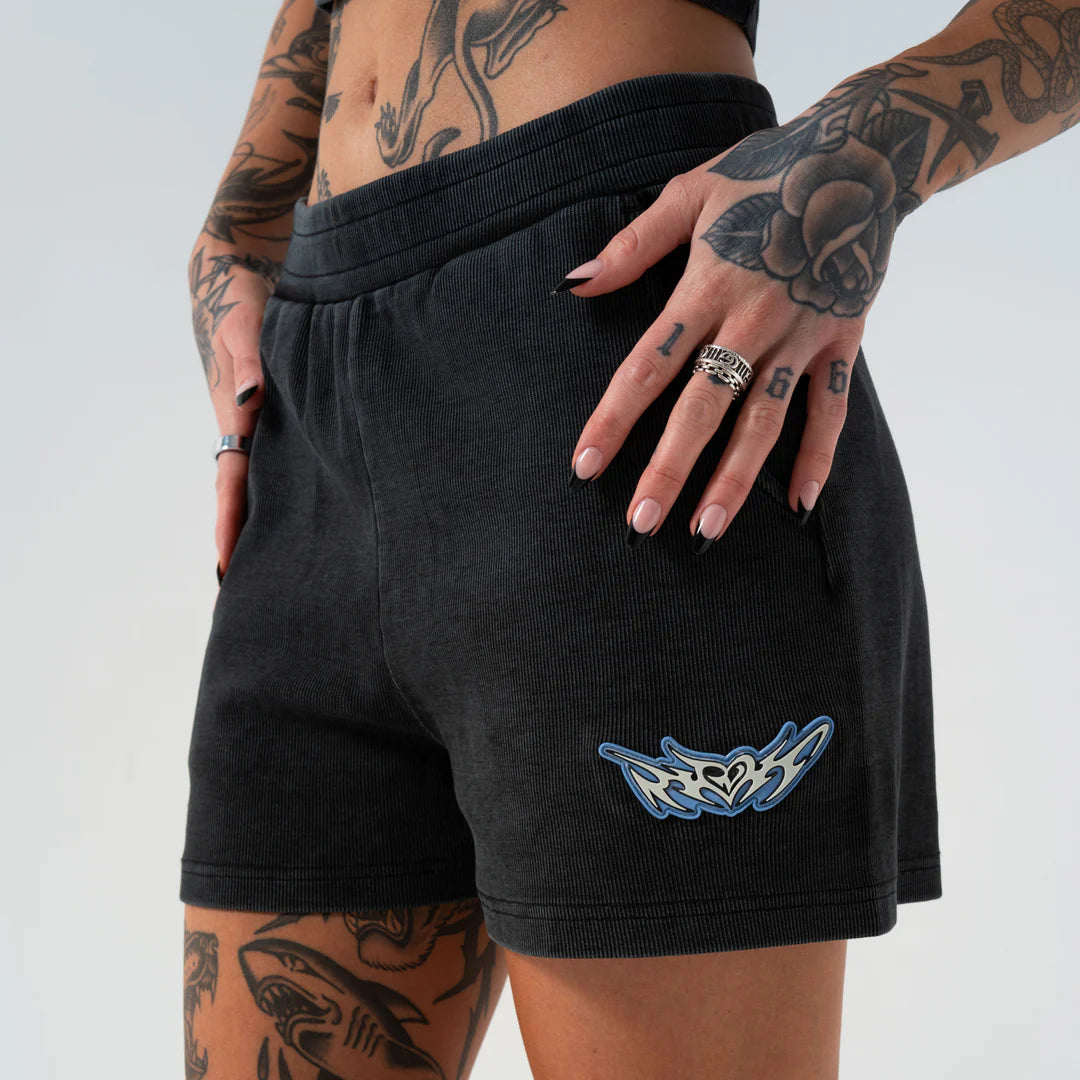 DND Sweatshorts (Black Vintage)