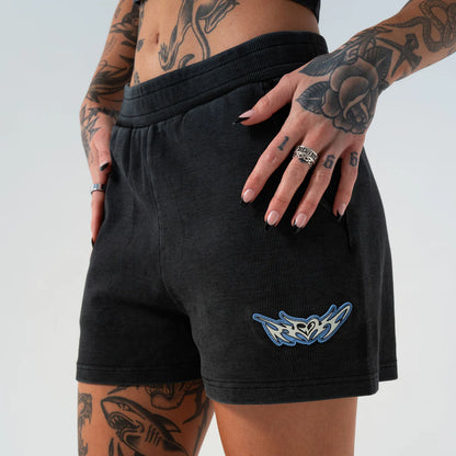 DND Sweatshorts (Black Vintage)