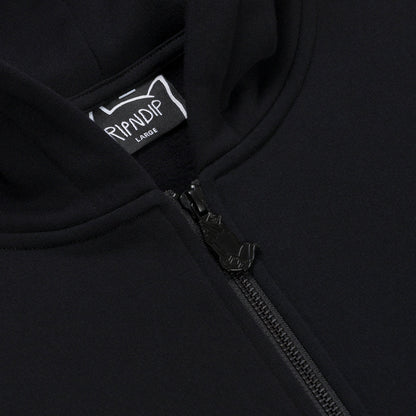 MOTHER NERM ZIP UP HOODIE (BLACK)