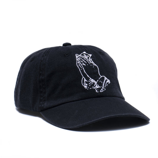 PRAYING HANDS DAD HAT (BLACK)