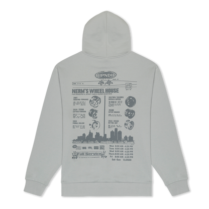 NERM ON WHEELS HOODIE (GREY)