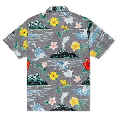 ISLANDERS BUTTON UP SHIRT (CHARCOAL)