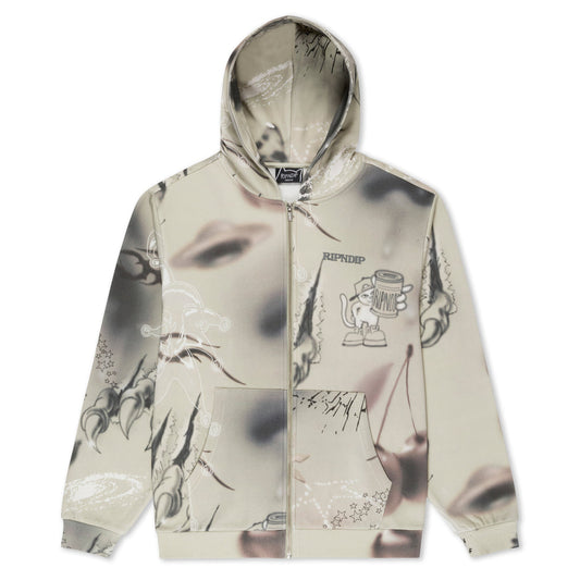 STARGAZING ZIP UP HOODIE (OFF WHITE)