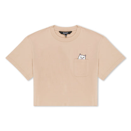 LORD NERMAL CROPPED BABY POCKET TEE (ALMOND)