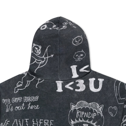 NERMAL DOMINATION HOODIE (BLACK VINTAGE)