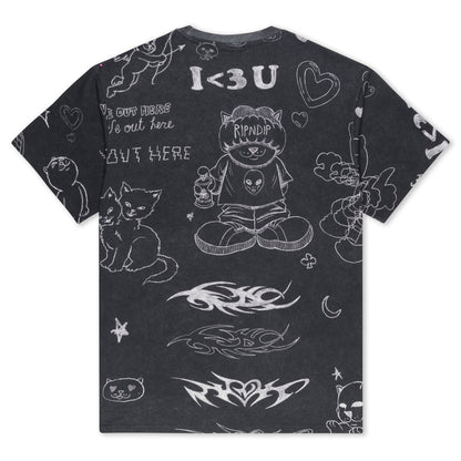 NERMAL DOMINATION TEE (BLACK WASH)