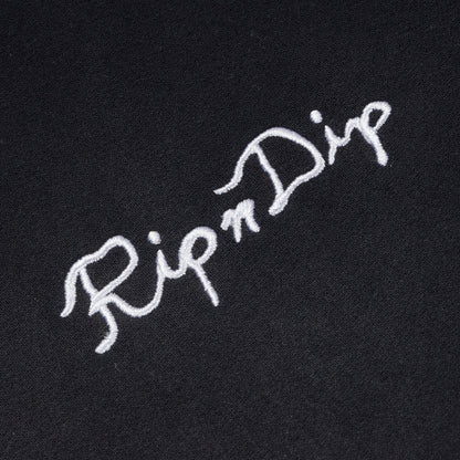 RIPNLIT HOODIE (BLACK VINTAGE WASH)