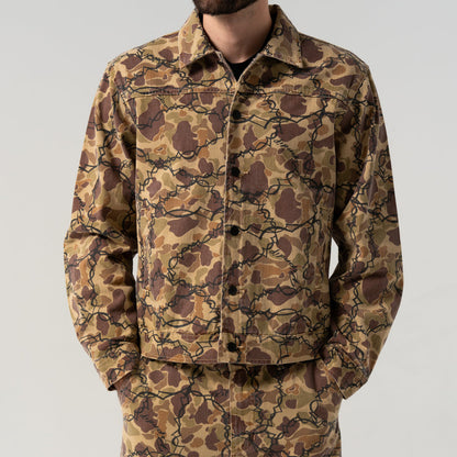 WIRED BUTTON UP JACKET (TAN CAMO)