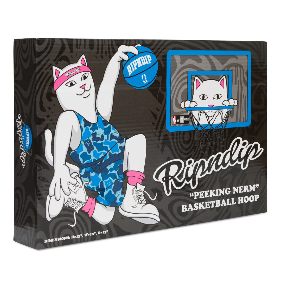 PEEKING NERMAL HANGING BASKETBALL SET (BLUE)