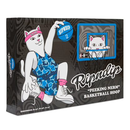 PEEKING NERMAL HANGING BASKETBALL SET (BLUE)