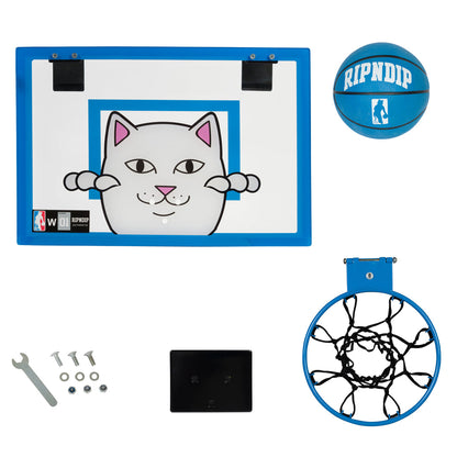 PEEKING NERMAL HANGING BASKETBALL SET (BLUE)