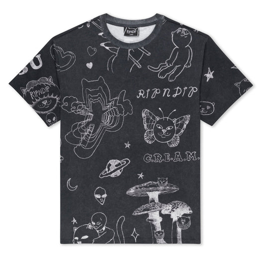 NERMAL DOMINATION TEE (BLACK WASH)