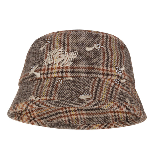 EUPHORIA BUCKET HAT (BROWN PLAID)