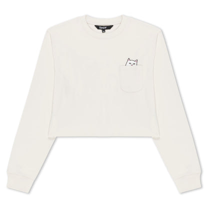 LORD NERMAL CROPPED LS POCKET TEE (WARM GREY)