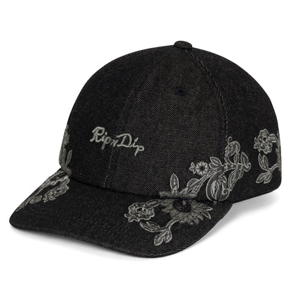 SPACE GARDEN DAD HAT (BLACK VINTAGE WASH)