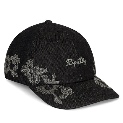 SPACE GARDEN DAD HAT (BLACK VINTAGE WASH)