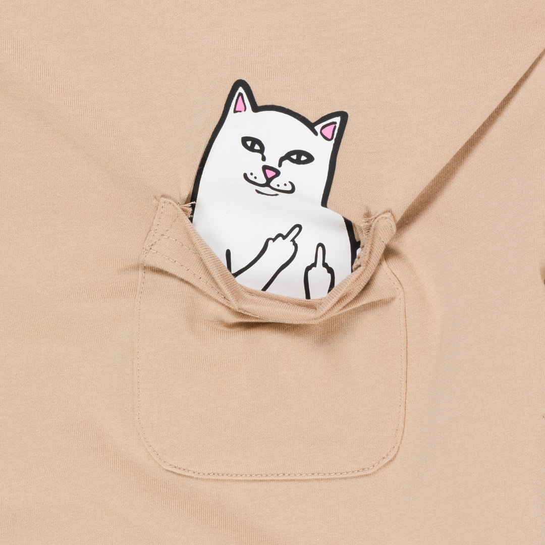 LORD NERMAL CROPPED BABY POCKET TEE (ALMOND)