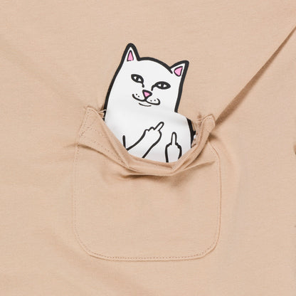 LORD NERMAL CROPPED BABY POCKET TEE (ALMOND)