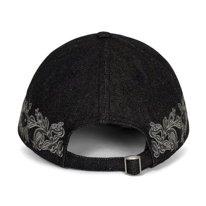 SPACE GARDEN DAD HAT (BLACK VINTAGE WASH)