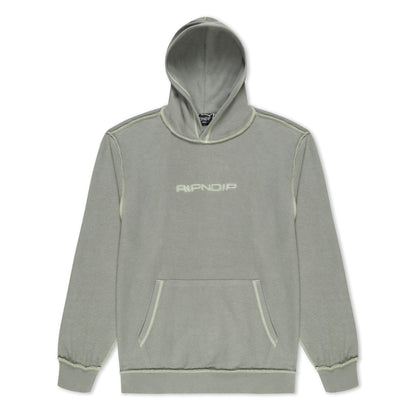 SATURN REVERSE STITCH FLEECE HOODIE (STEEL GREY)