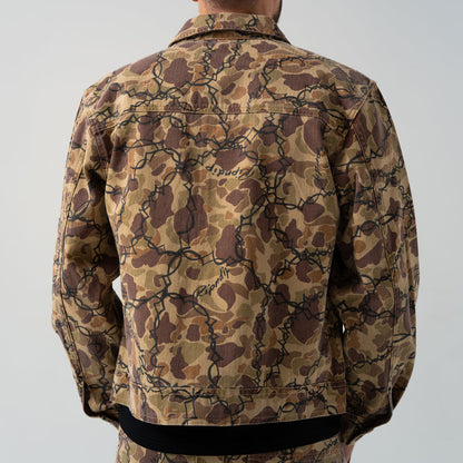 WIRED BUTTON UP JACKET (TAN CAMO)