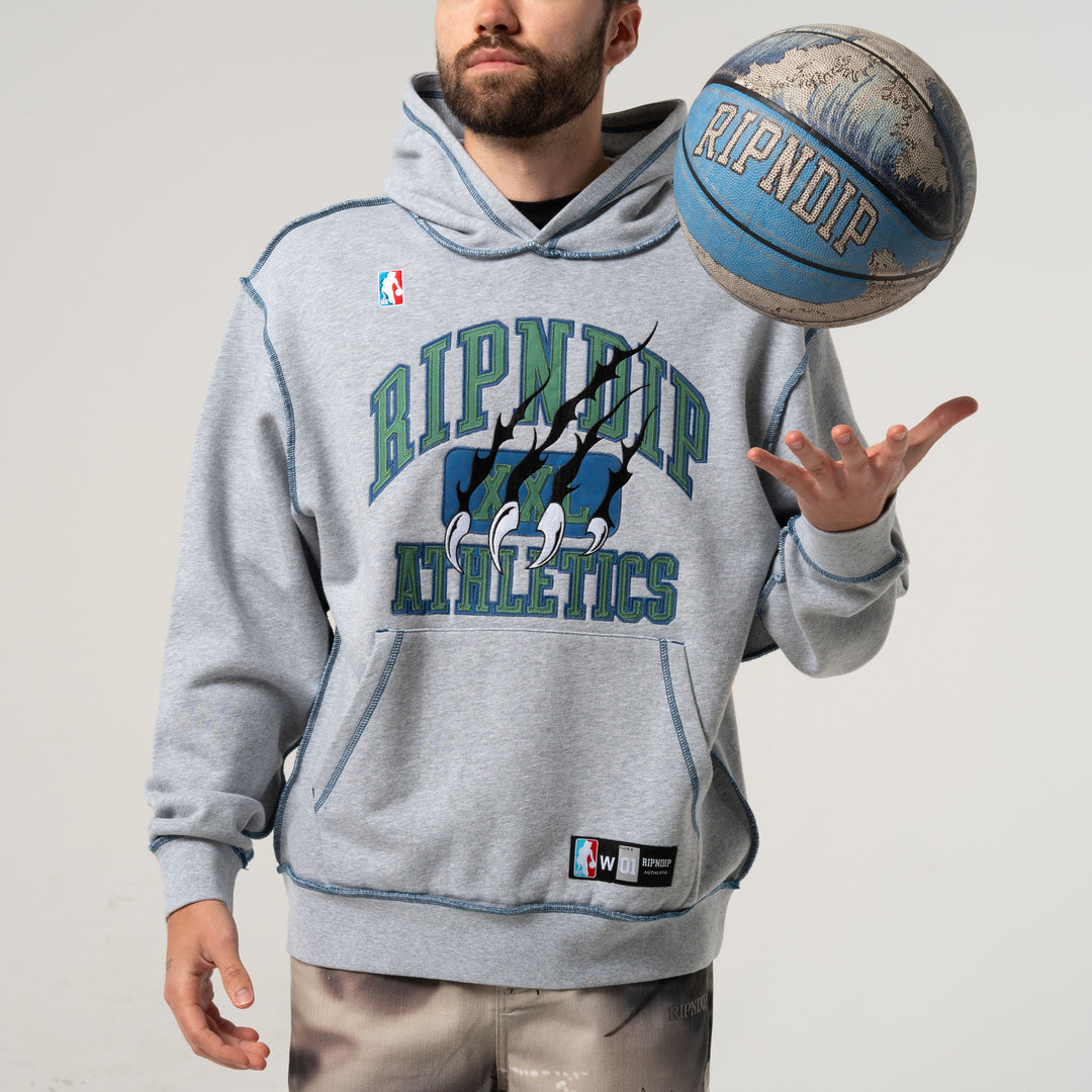 RIPNDIP ATHLETICS STITCH HOODIE (ASH HEATHER)