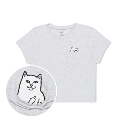 Lord Nermal Cropped Baby Pocket Tee (Ash Heather)