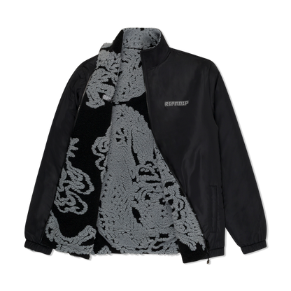 HAKU REVERSIBLE JACKET (BLACK / CHARCOAL)
