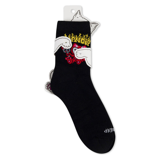 SCARY CUTE MID SOCKS (BLACK)