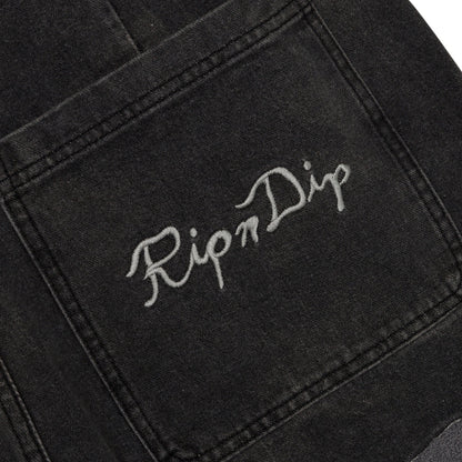 SPACE GARDEN PANTS (BLACK VINTAGE WASH)