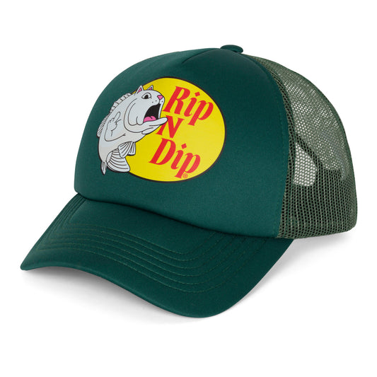 CATFISH TRUCKER HAT (LIGHT OLIVE)
