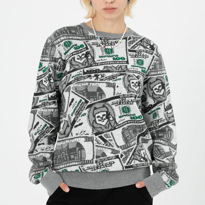 Moneybag Knit Sweater (Olive)