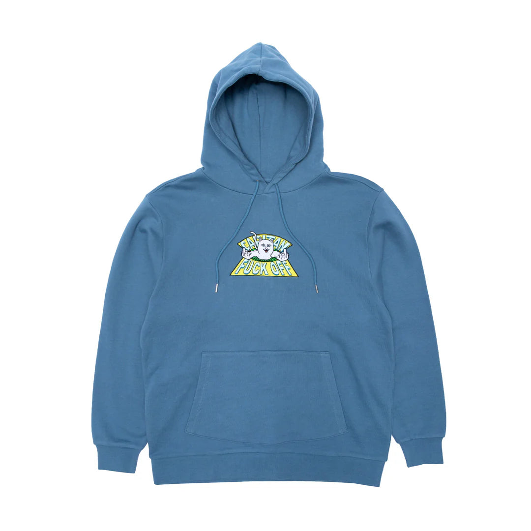 CAPITAN FUCK OFF EMBROIDERED HOODIE (SLATE)