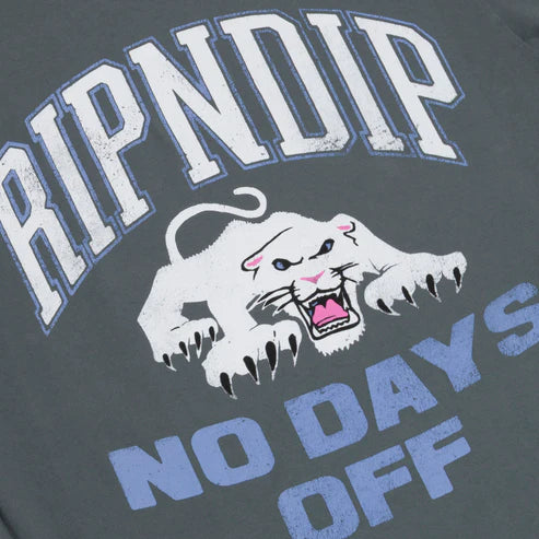 TSHIRT WHITE PANTHER (CHARCOAL)