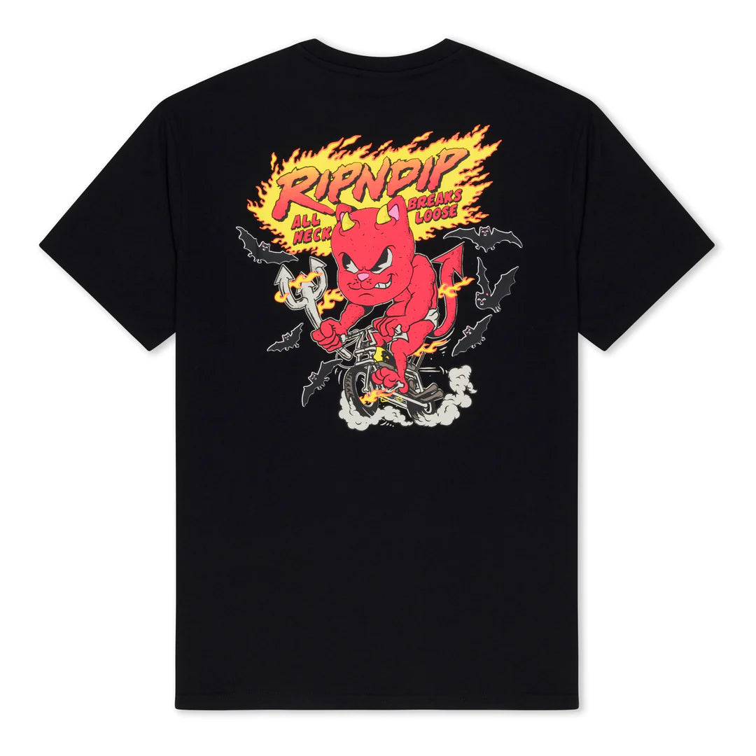 BREAK LOOSE TEE (BLACK )