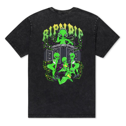 Galactic Dance Floor Tee (Black Mineral Wash)