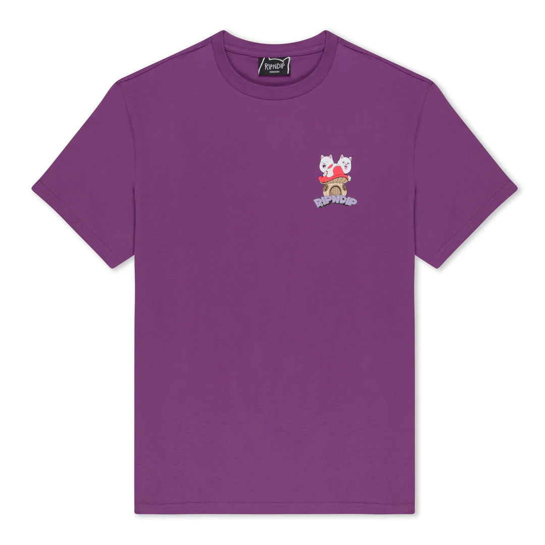 SHROOM HOUSE TEE (PLUM)