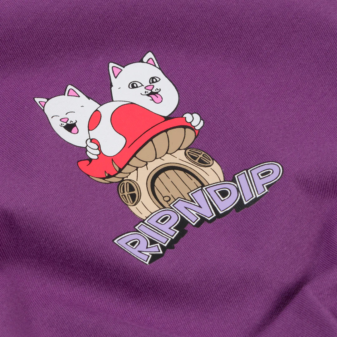 SHROOM HOUSE TEE (PLUM)