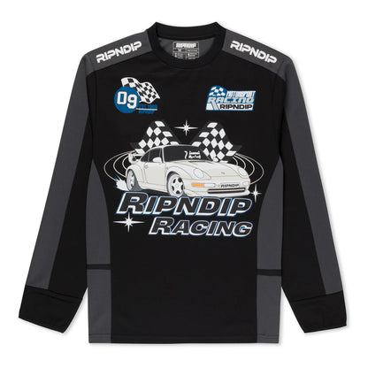 RIPNRACE LONG SLEEVE JERSEY (BLACK/CHARCOAL)