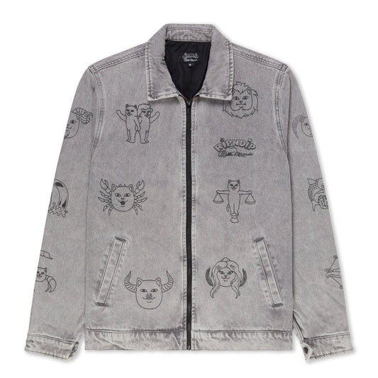 ZODIAC MUCHO WORK JACKET (GREY MINERAL WASH)
