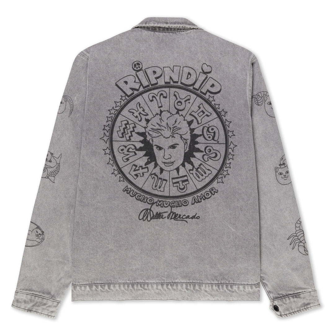 ZODIAC MUCHO WORK JACKET (GREY MINERAL WASH)