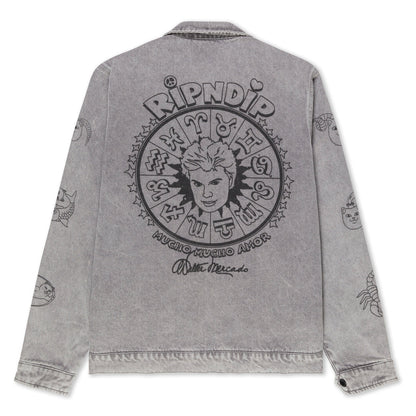ZODIAC MUCHO WORK JACKET (GREY MINERAL WASH)
