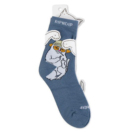 Nermal S Thompson Mid Socks (Dark Slate)