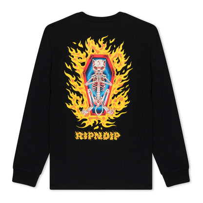 BURN IN HECK LONG SLEEVE (BLACK)