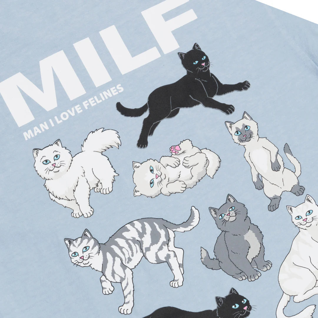 Man I love Felines Tee (Powder Blue)