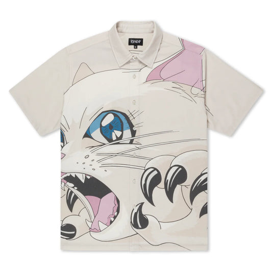 METAL CLAW BUTTON UP SHIRT (BONE)