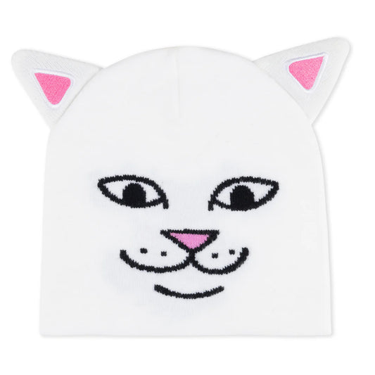 NERM FACE BEANI WHITE