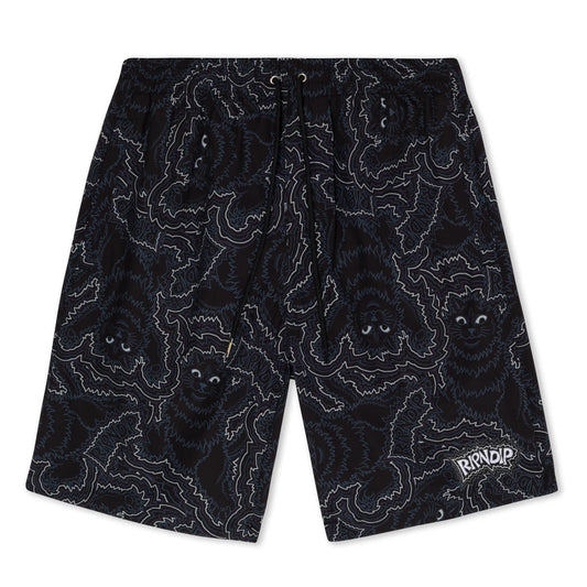 BIG PUSSY ENERGY  SWIM SHORTS (BLACK)