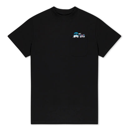 CHEECH AND NERM POCKET TEE (BLACK)